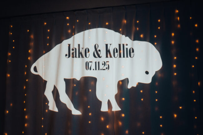 Check out the details of this Ballroom at Carey Lake Wedding held in Rochester, NY for Bills Mafia and Buffalo Bills fans!