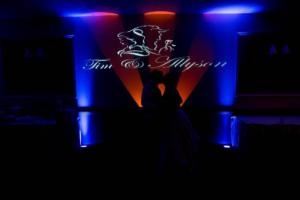 Rochester DJ | Beauty & The Beast Wedding | Burgundy Basin Inn | Custom Animated Monogram