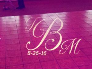 Rochester DJ | Shadow Lake Golf Weddings | Custom Floor Monogram