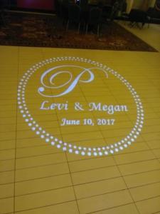 Pascher Wedding | Rochester DJ | Artisanworks Weddings | Custom Floor Monogram