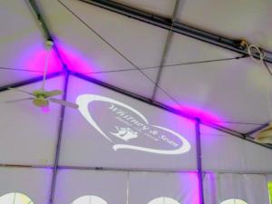 Rochester DJ | Shadow Lake Wedding | Custom Tent Monogram
