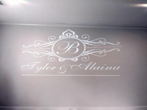 Rochester DJ | Deerfield Country Club Wedding | Custom Wall Monogram