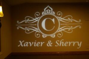 Rochester DJ | Burgundy Basin Weddings | Custom Wall Monogram