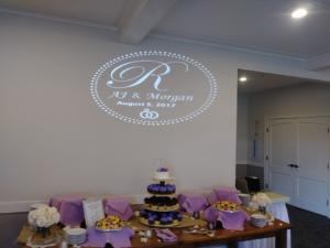 Rochester DJ | Deerfield Country Club Wedding | Custom Wall Monogram