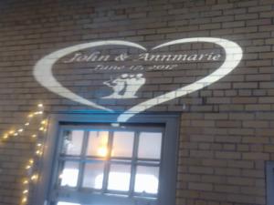 Rochester DJ | Roger Robach Weddings | Custom Wall Monogram