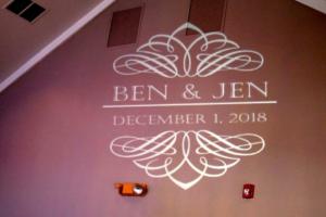 Bengtson Wedding | Rochester DJ | Cobblestone Creek Country Club | Custom Wall Monogram