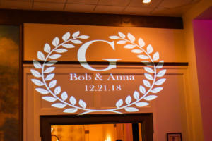 Rochester DJ | The Inn on Broadway Wedding Reception | Custom Wall Monogram